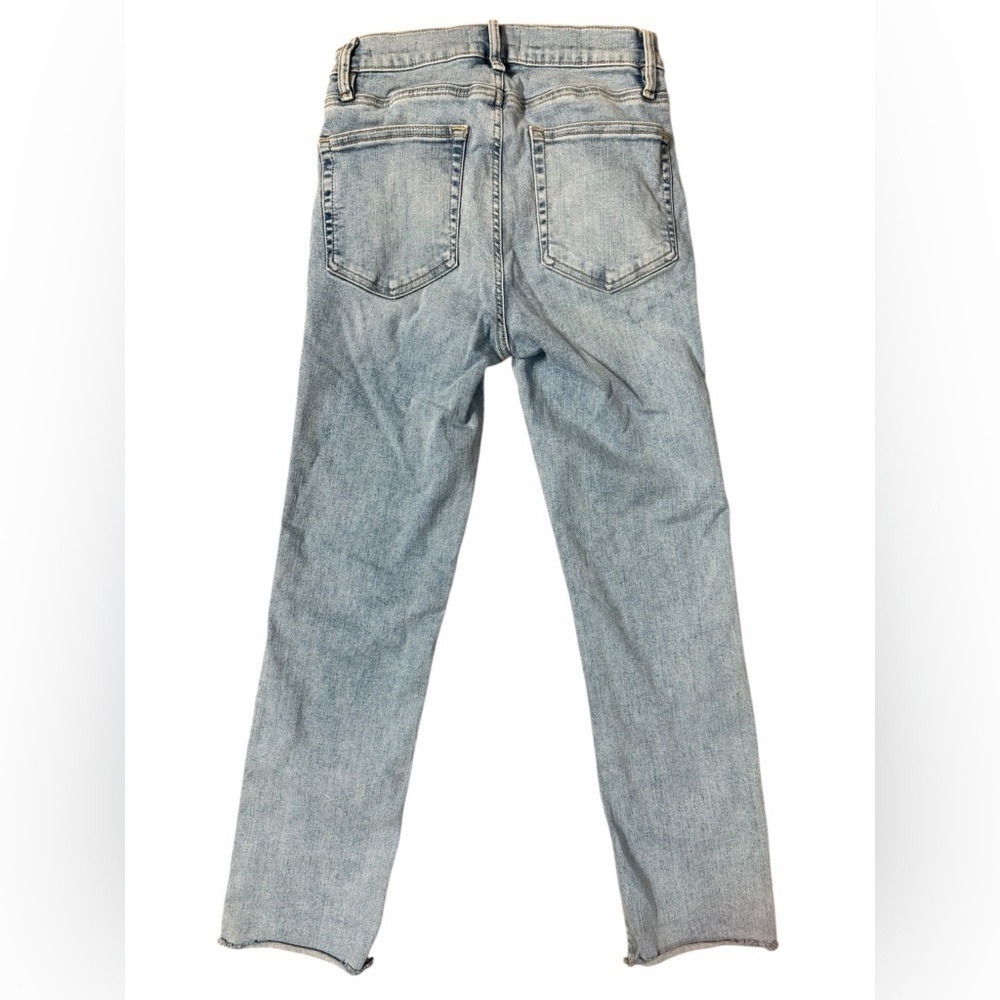 FRAME Le High Straight Jeans | Colorado Light Wash | Size 26 | Raw Hem - Picture 8 of 13
